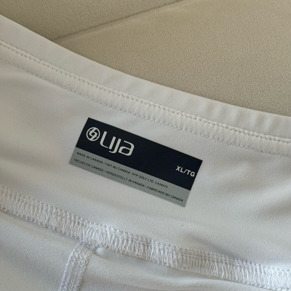 Lija White High Rise Built-In Shorts Tennis Skirt Skort Women’s Size XL - Picture 6 of 9
